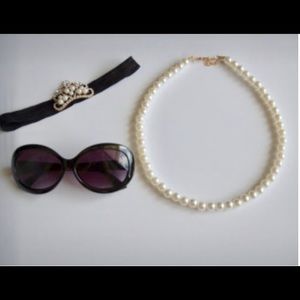 Audrey Hepburn Dress up costume set with Gloves